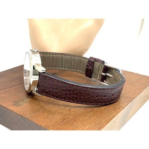 Timex Men's Watch T20041 Quartz Indiglo Silver Dial Day Date Leather Band 35mm - Picture 9 of 14